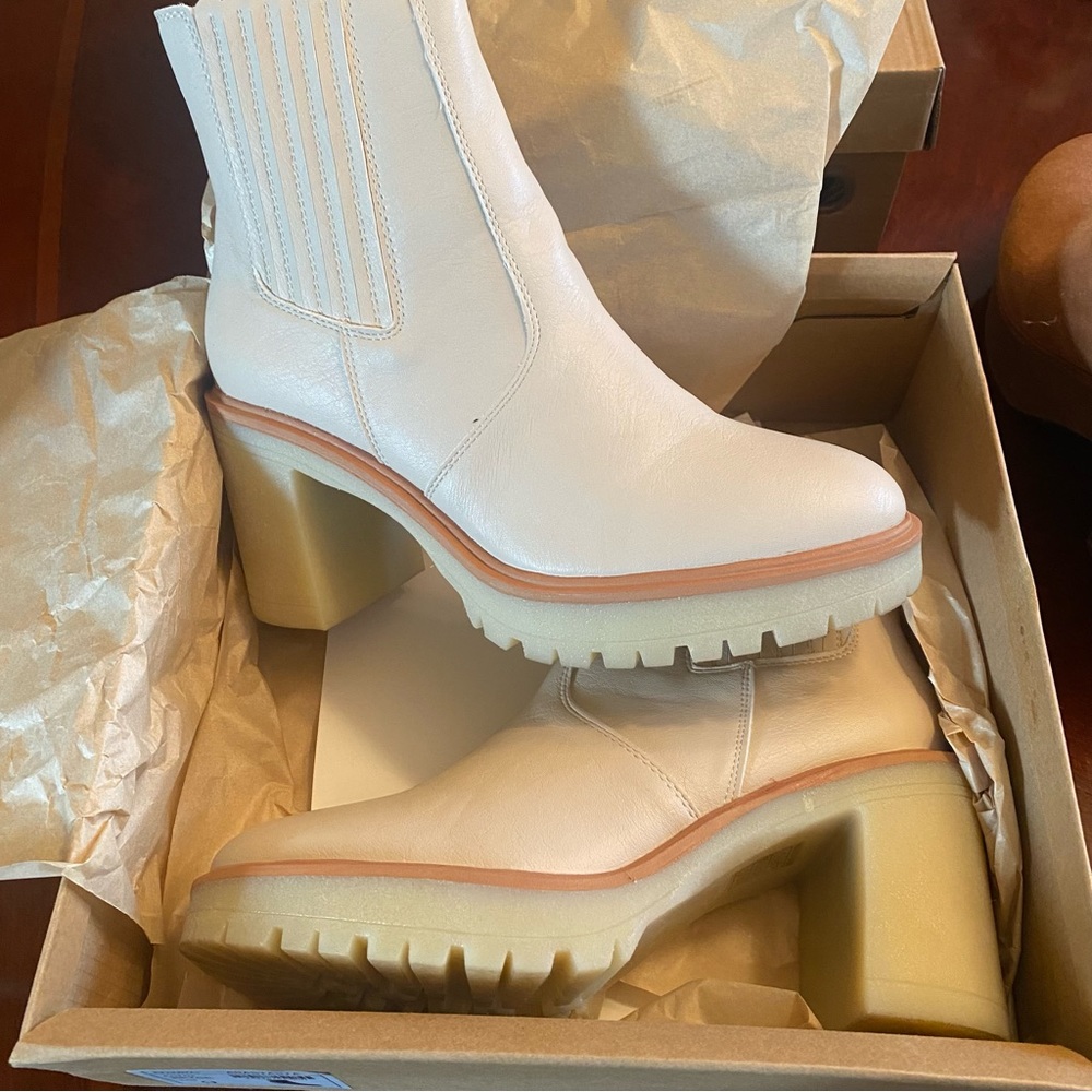 Tan ankle boots